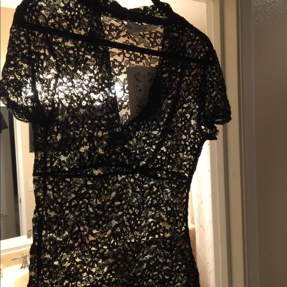 Black Lace Blouse